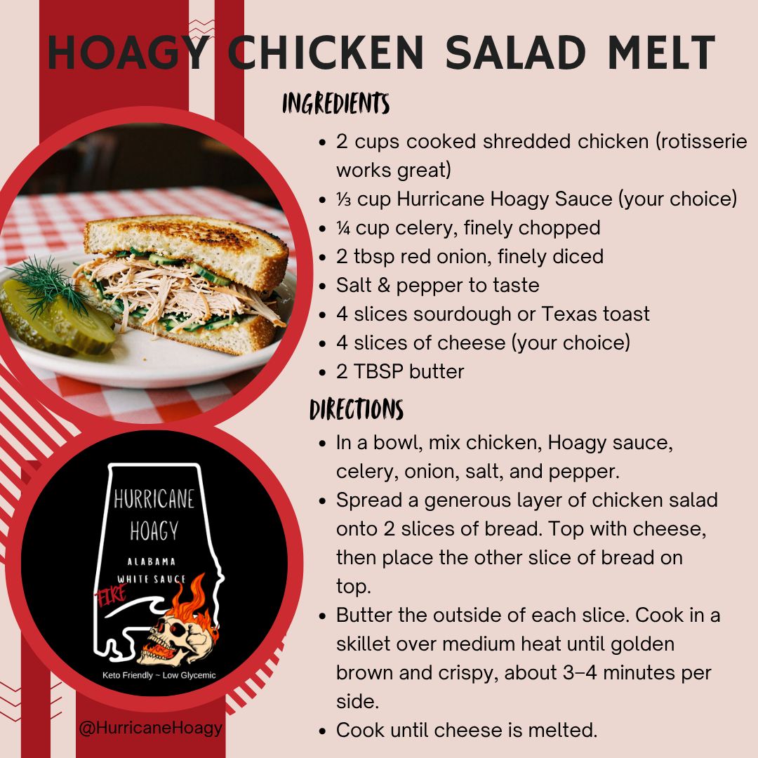 RECIPE - Hoagy Chicken Salad Melt
