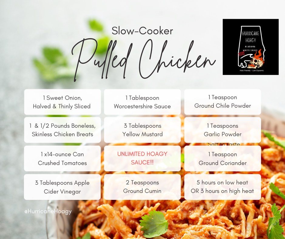 RECIPE- Slow Cooker Pulled Chicken
