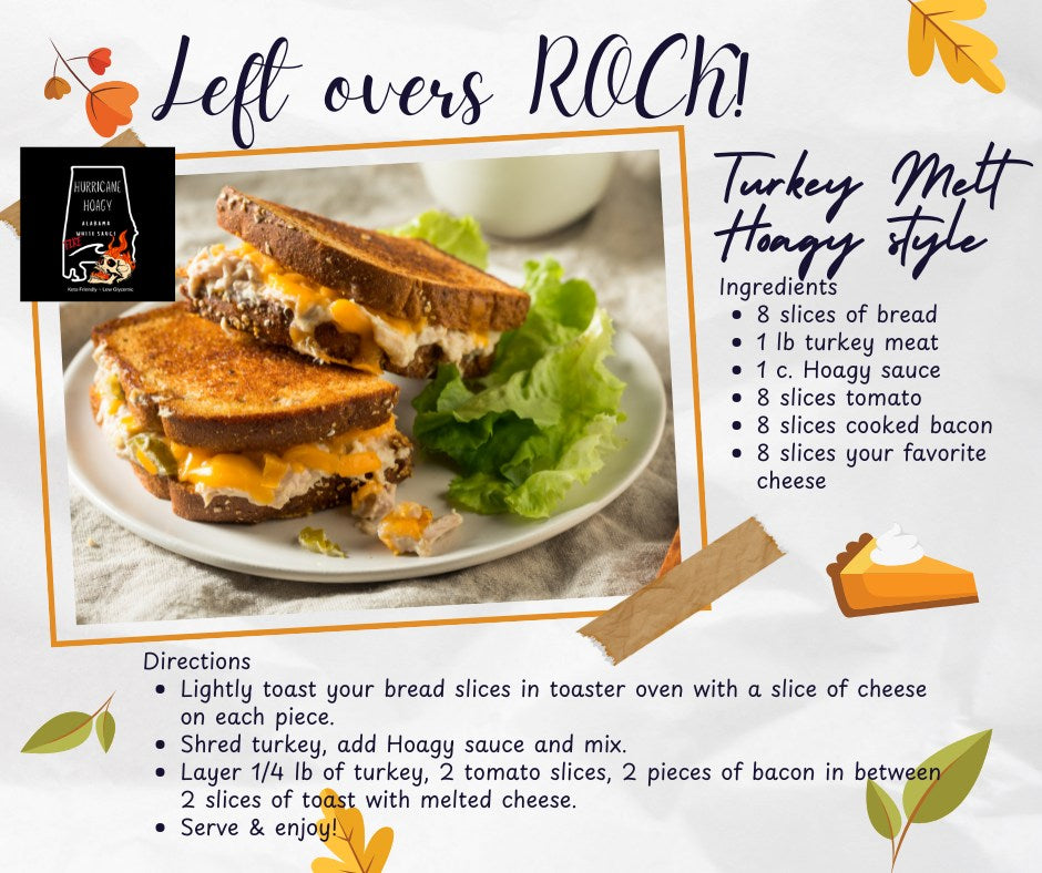 RECIPE - Turkey Melt Hoagy Style